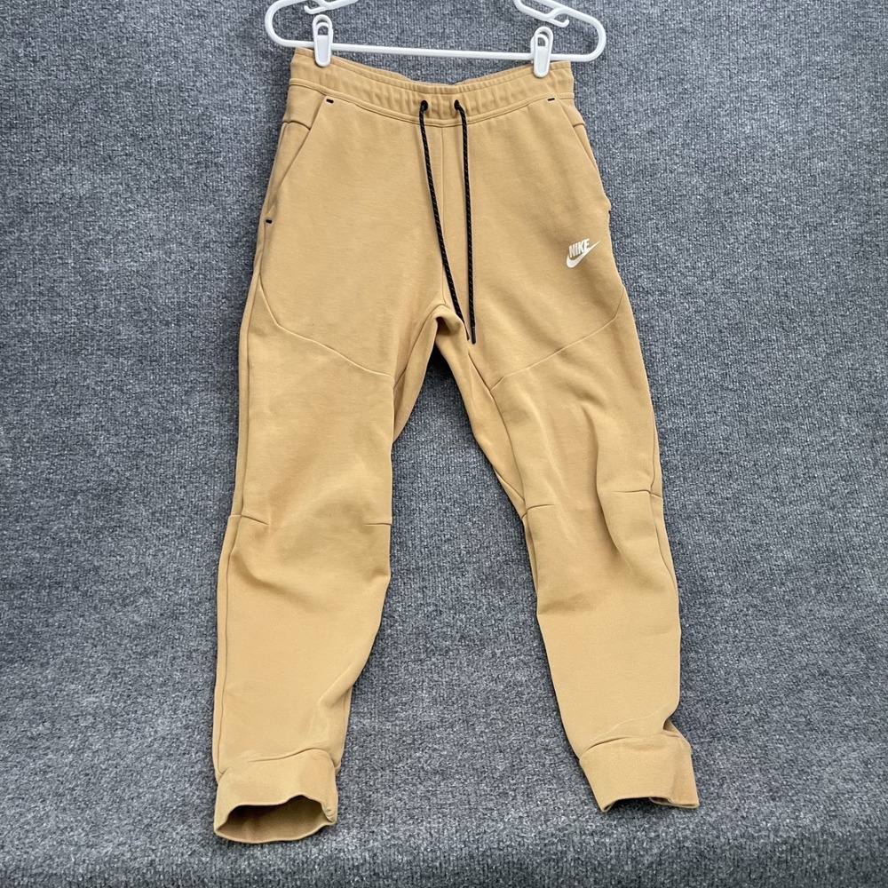 Nike Tech Fleece Jogger Pants Mens Sz S Elemental Gold CU4495-722
